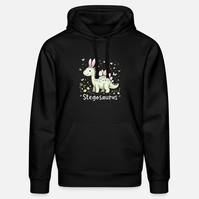 Stegosaurus - Stanley/Stella DRUMMER Unisex Organic Hoodie - black