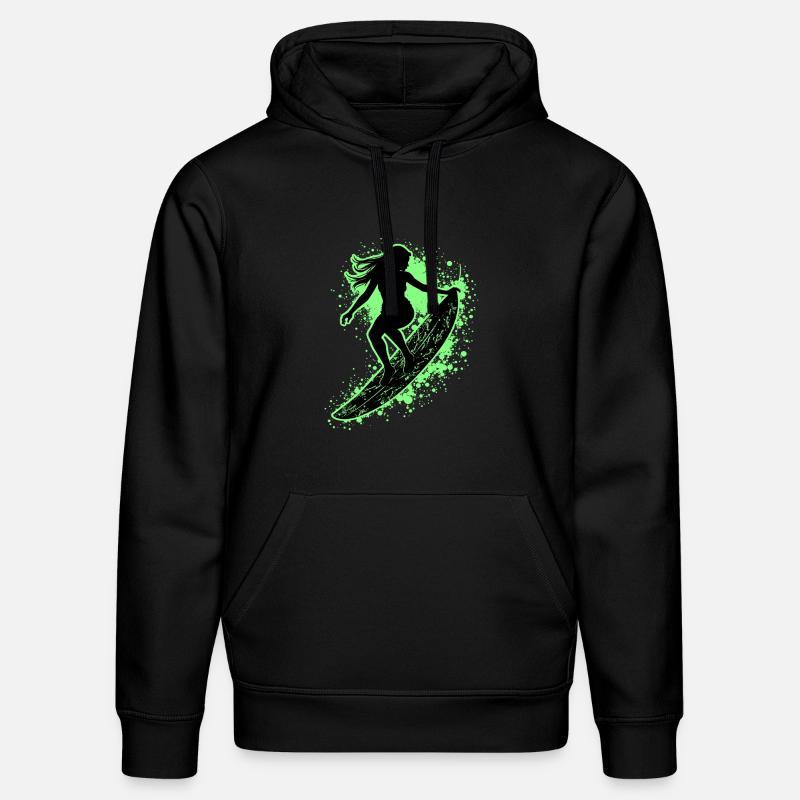 Surfeur élégant Surfer Surfer - Sweat à capuche bio DRUMMER Stanley/Stella Unisexe - noir