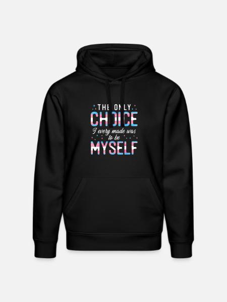 Transgender Trans LGBT Pride - Stanley/Stella Unisex Bio-Hoodie DRUMMER - Schwarz