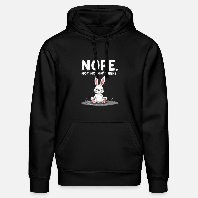 Lapin Conception d’animaux sarcastiques - Sweat à capuche bio DRUMMER Stanley/Stella Unisexe - noir