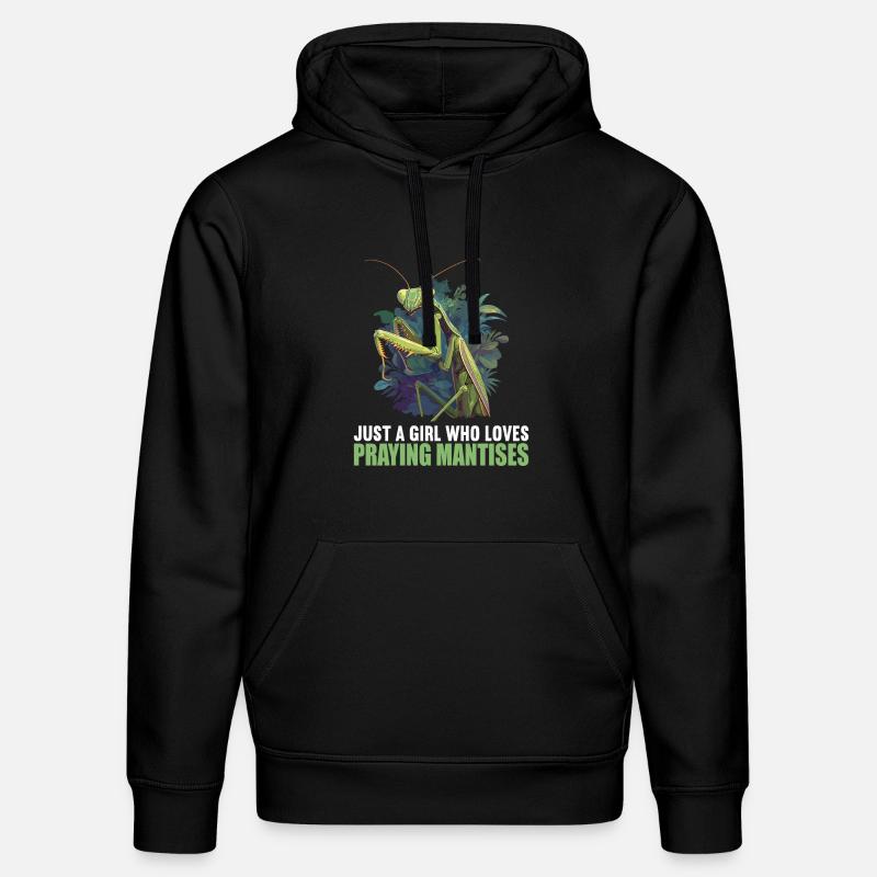 Gottesanbeterinnenen Gottesanbeterin - Stanley/Stella Unisex Bio-Hoodie DRUMMER  - Schwarz