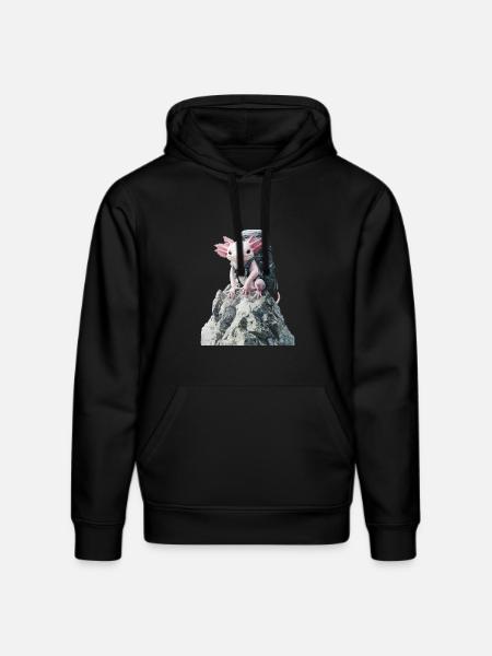 Axolotl - Stanley/Stella Unisex Bio-Hoodie DRUMMER  - Schwarz