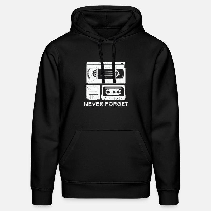 Conception créative de cassette - Sweat à capuche bio DRUMMER Stanley/Stella Unisexe - noir