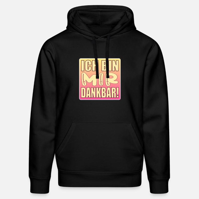 Ich bin mir dankbar - Selbstwert - Stanley/Stella Unisex Bio-Hoodie DRUMMER - Schwarz