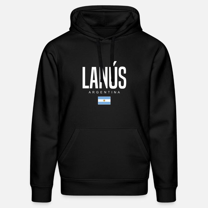 Lanús Argentinien Argentinier - Stanley/Stella Unisex Bio-Hoodie DRUMMER - Schwarz
