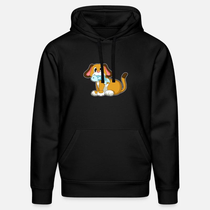 Poisson-chien - Sweat à capuche bio DRUMMER Stanley/Stella Unisexe - noir