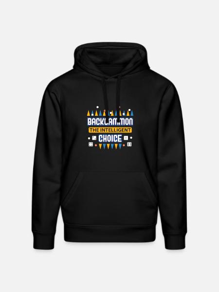 Backgammon Spiel - Stanley/Stella Unisex Bio-Hoodie DRUMMER  - Schwarz