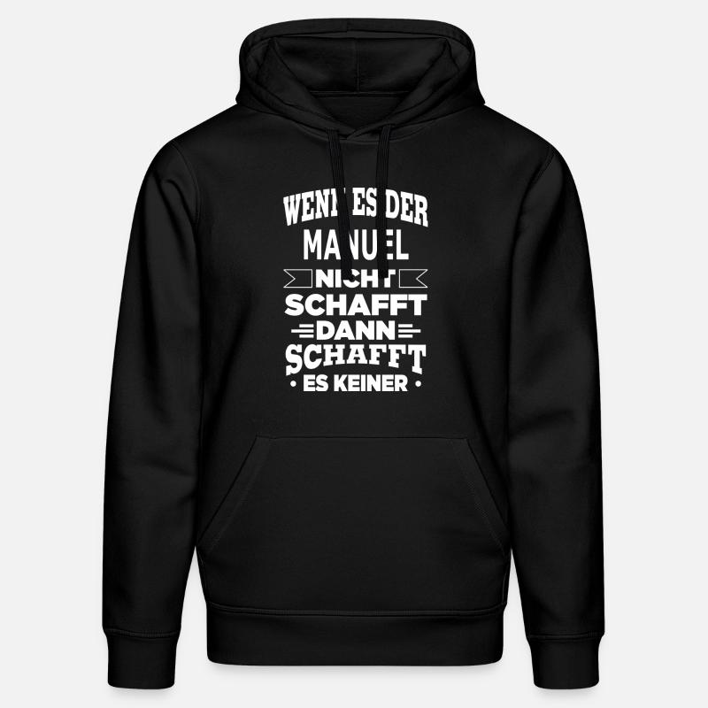MANUEL - Stanley/Stella Unisex Bio-Hoodie DRUMMER  - Schwarz