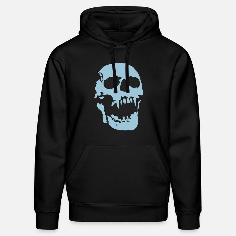 scream_skull - Sweat à capuche bio DRUMMER Stanley/Stella Unisexe - noir