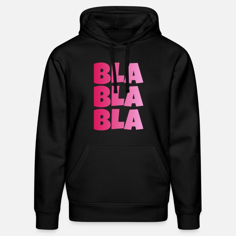BLA BLA BLAS - Sweat à capuche bio DRUMMER Stanley/Stella Unisexe - noir