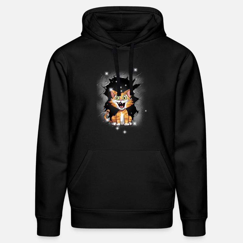 Chat Chats Chaton Mystique - Sweat à capuche bio DRUMMER Stanley/Stella Unisexe - noir