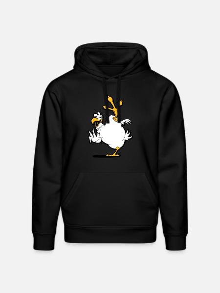 kung_fu_chicken - Stanley/Stella DRUMMER Unisex Organic Hoodie - black