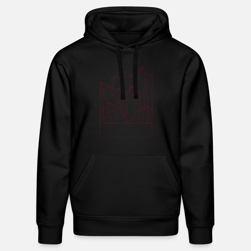 Le cristal rouge - Sweat à capuche bio DRUMMER Stanley/Stella Unisexe - noir