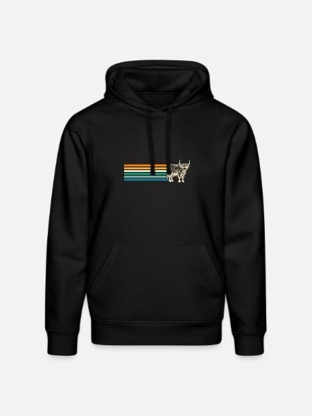 Cow Cattle Highland Cattle - Stanley/Stella DRUMMER Unisex Organic Hoodie - black