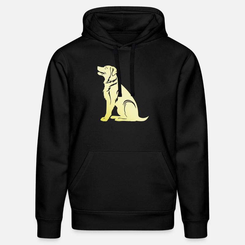 Silhouette de chien samoyède - Sweat à capuche bio DRUMMER Stanley/Stella Unisexe - noir
