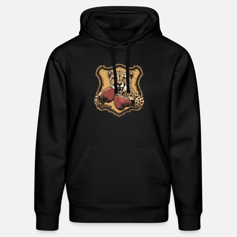 Guépard Boxer MMA Logo - Sweat à capuche bio DRUMMER Stanley/Stella Unisexe - noir