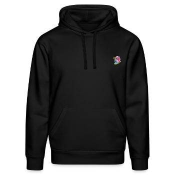 SpongeBob Schwammkopf Gary Stick-Motiv - Stanley/Stella Unisex Bio-Hoodie DRUMMER  - Schwarz - Vorne - Marisol (170cm) & Nik (191cm)