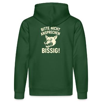 Bitte Nicht Ansprechen - Stanley/Stella Unisex Bio-Hoodie DRUMMER  - Flaschengrün - Hinten - Liana (172cm)