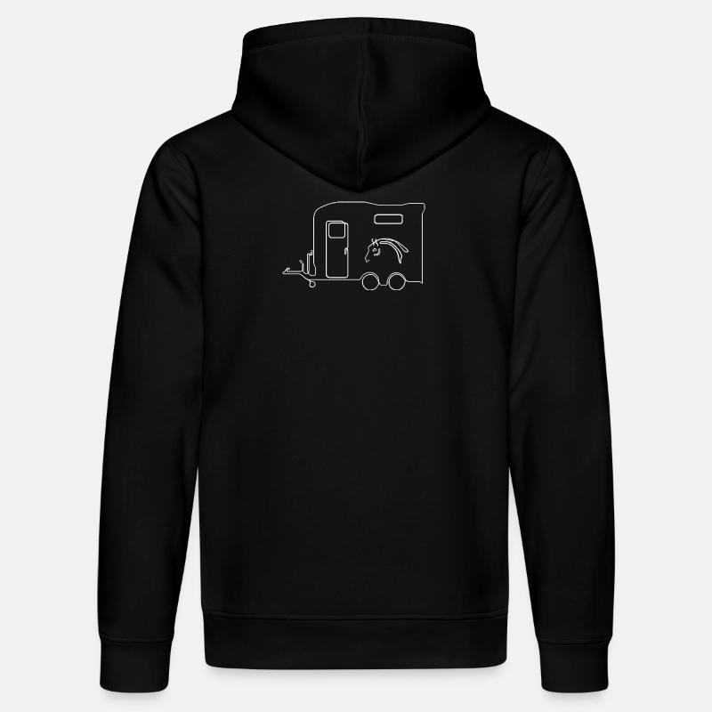 Remorque pour chevaux - Sweat à capuche bio DRUMMER Stanley/Stella Unisexe - noir