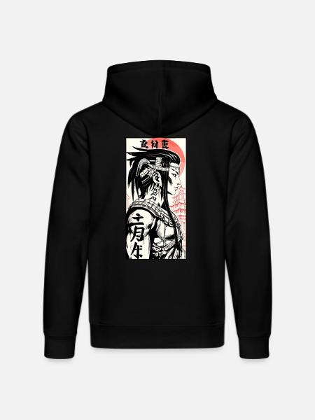Manga Poster japan man kanji - Stanley/Stella DRUMMER Unisex Organic Hoodie - black