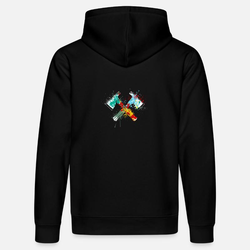Splahs Axtwerfen Axtwerfer - Stanley/Stella Unisex Bio-Hoodie DRUMMER  - Schwarz