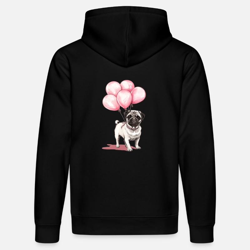 Carlin et ballons - Sweat à capuche bio DRUMMER Stanley/Stella Unisexe - noir