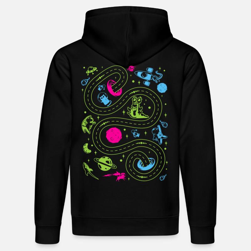 Outer Space Car Track Kids - Sweat à capuche bio DRUMMER Stanley/Stella Unisexe - noir