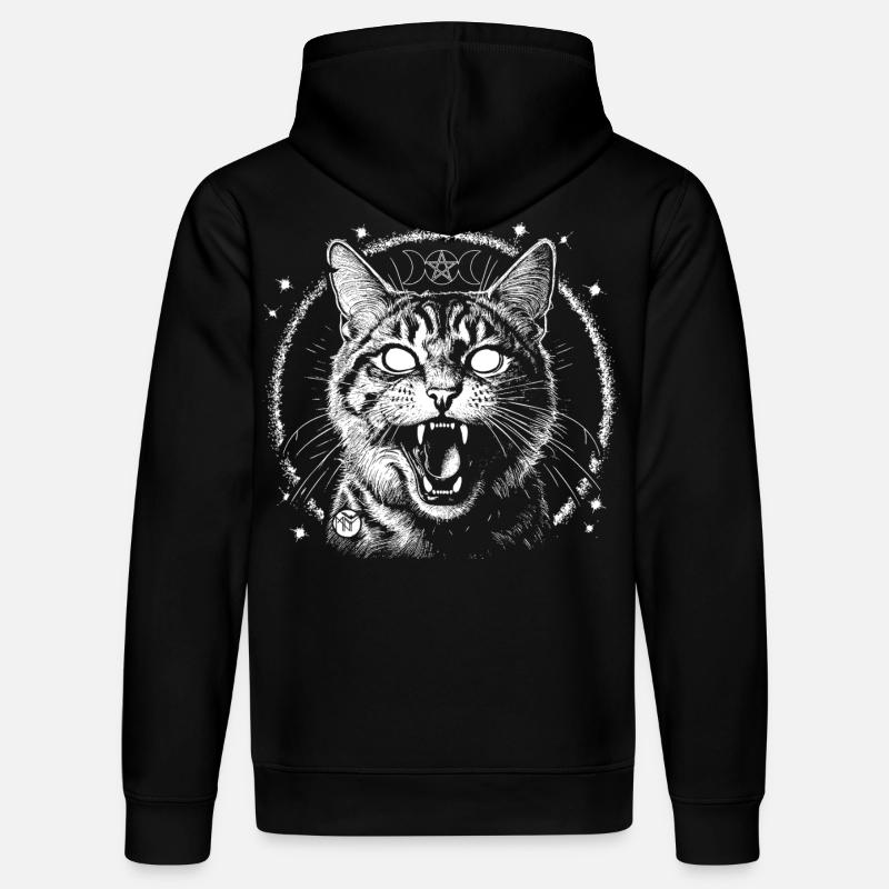 Bewitched Tabby - Stanley/Stella Unisex Bio-Hoodie DRUMMER  - Schwarz
