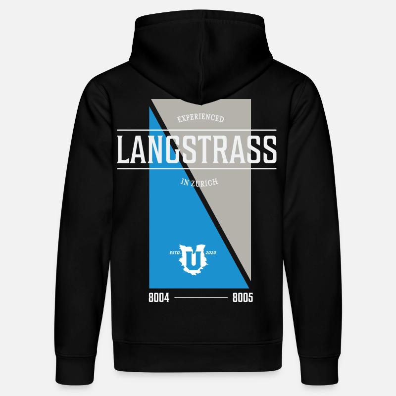 Édition Langstrass - Sweat à capuche bio DRUMMER Stanley/Stella Unisexe - noir