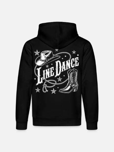 Line Dance Cowboy Flair - Stanley/Stella Unisex Bio-Hoodie DRUMMER - Schwarz