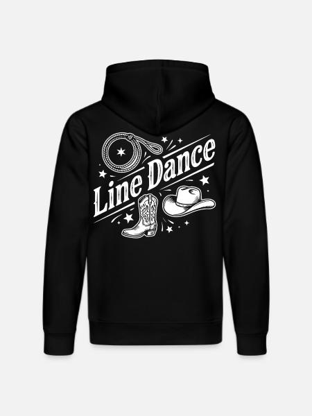 Line Dance Western Motif - Stanley/Stella DRUMMER Unisex Organic Hoodie - black