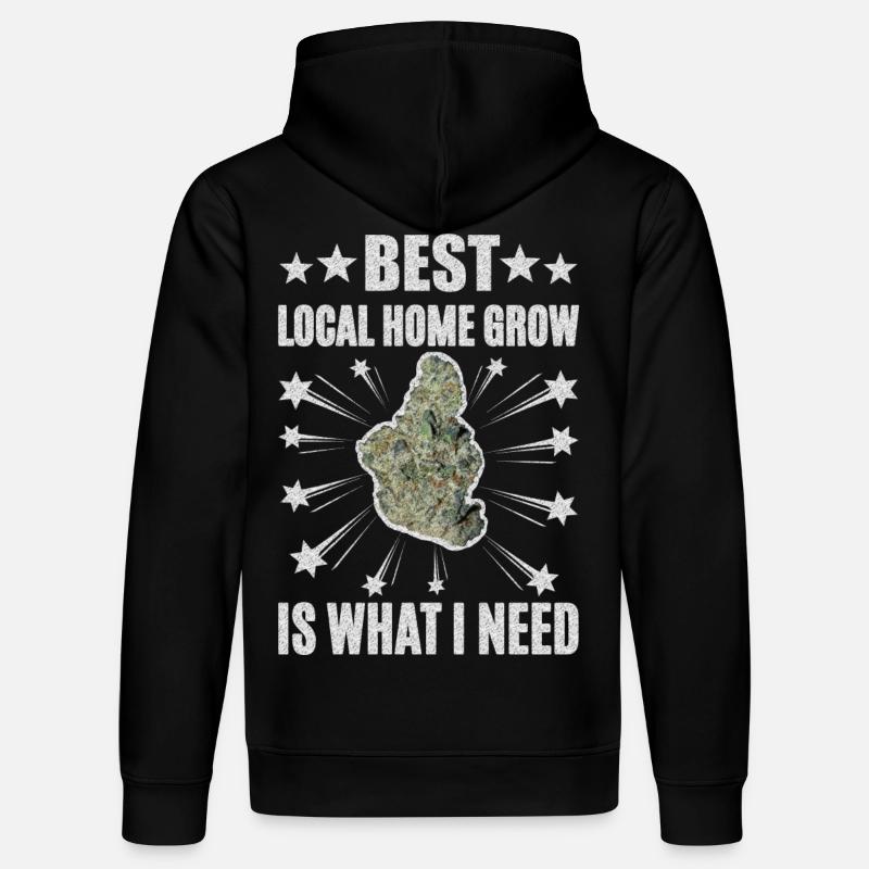 Stoner Home Grow - Sweat à capuche bio DRUMMER Stanley/Stella Unisexe - noir