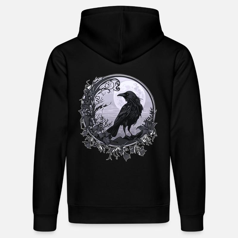 Corbeau - Sweat à capuche bio DRUMMER Stanley/Stella Unisexe - noir