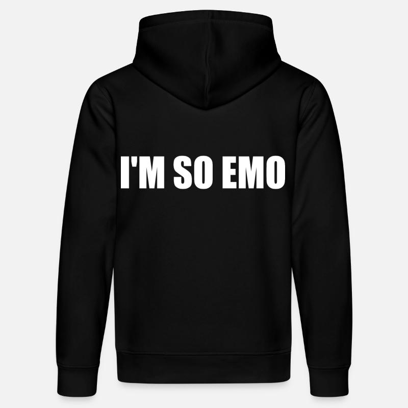 Im so emo - Sweat à capuche bio DRUMMER Stanley/Stella Unisexe - noir