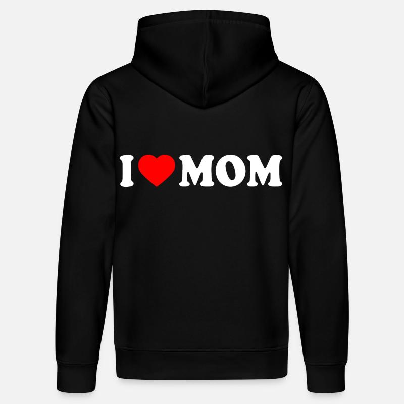I love mom - Sweat à capuche bio DRUMMER Stanley/Stella Unisexe - noir