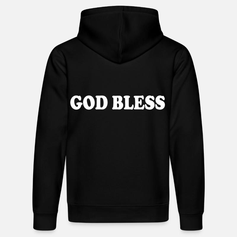 God bless - Sweat à capuche bio DRUMMER Stanley/Stella Unisexe - noir