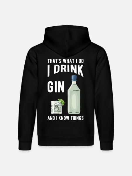 Gin Spruch Gin Geschenke - Stanley/Stella Unisex Bio-Hoodie DRUMMER - Schwarz