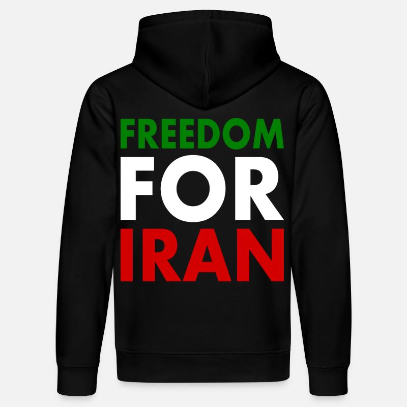 Freedom for iran - Sweat à capuche bio DRUMMER Stanley/Stella Unisexe - noir