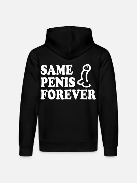 Same penis forever - Stanley/Stella DRUMMER Unisex Organic Hoodie - black