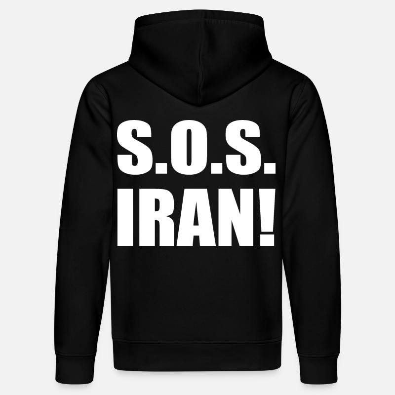 Sos iran - Stanley/Stella Unisex Bio-Hoodie DRUMMER - Schwarz