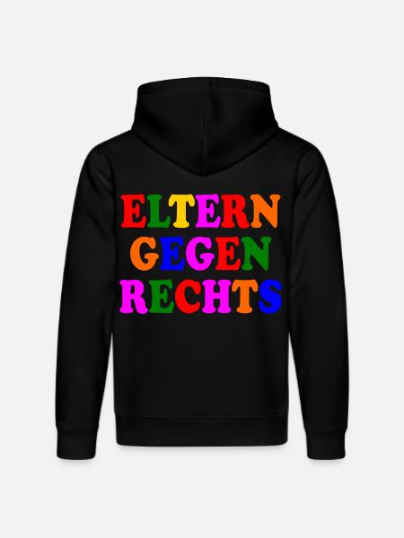 Eltern gegen rechts - Stanley/Stella Unisex Bio-Hoodie DRUMMER - Schwarz