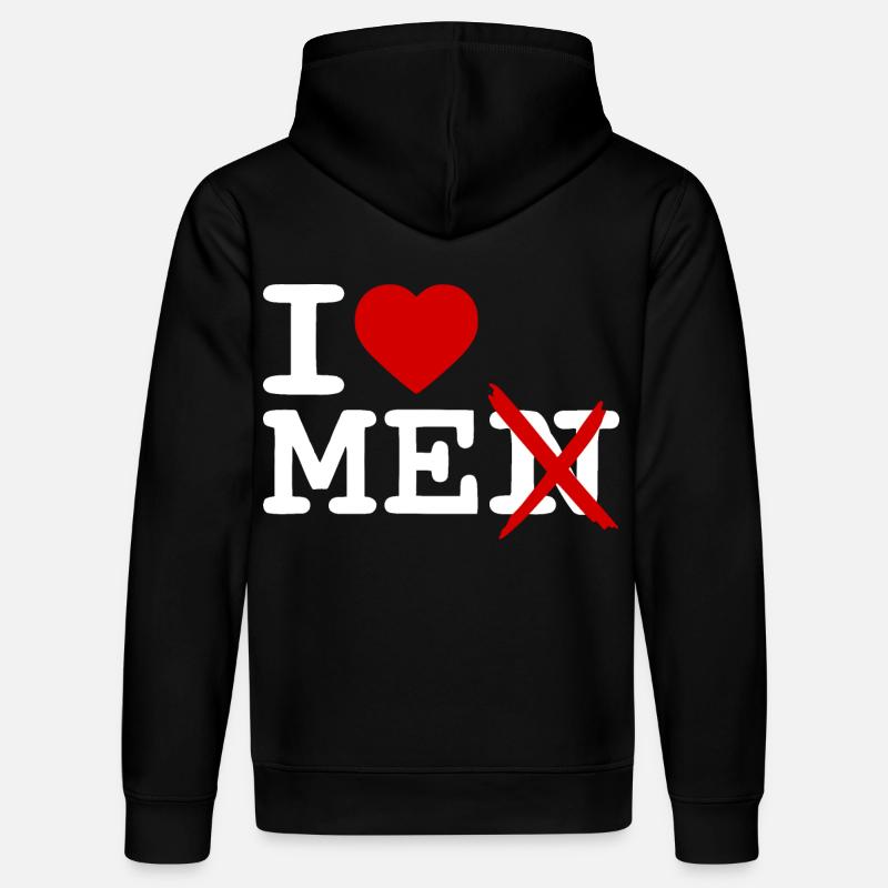 I love me - Sweat à capuche bio DRUMMER Stanley/Stella Unisexe - noir