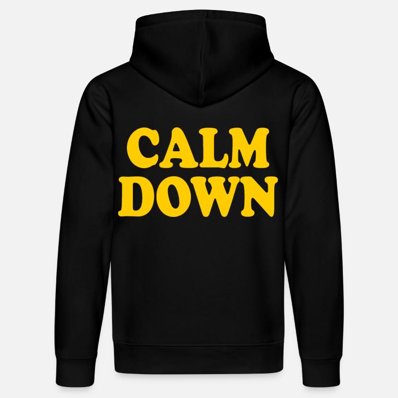 Calm down - Sweat à capuche bio DRUMMER Stanley/Stella Unisexe - noir