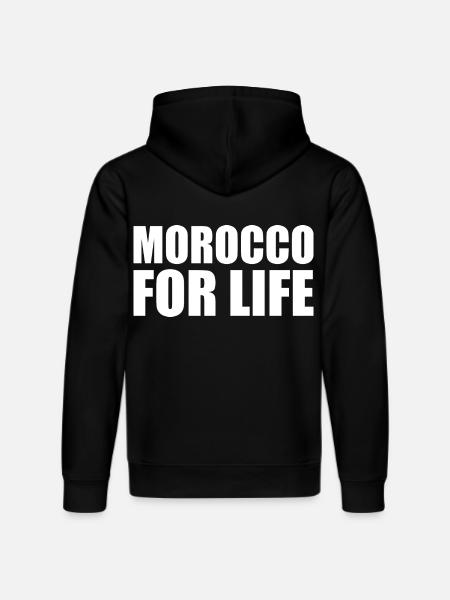 Morocco for life - marokko - Stanley/Stella DRUMMER økologisk unisex-hoodie - sort