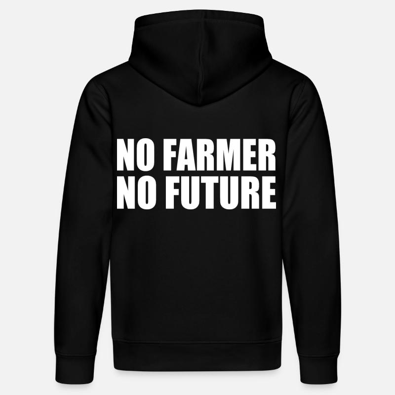 no farmer no future - Sweat à capuche bio DRUMMER Stanley/Stella Unisexe - noir