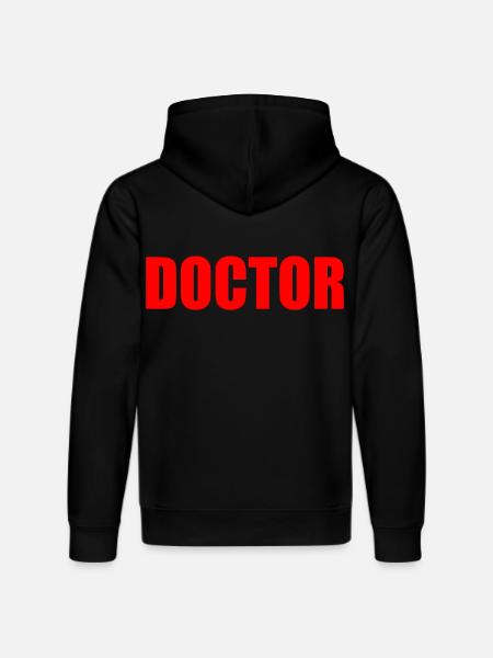 Doctor - Stanley/Stella DRUMMER Unisex Organic Hoodie - black