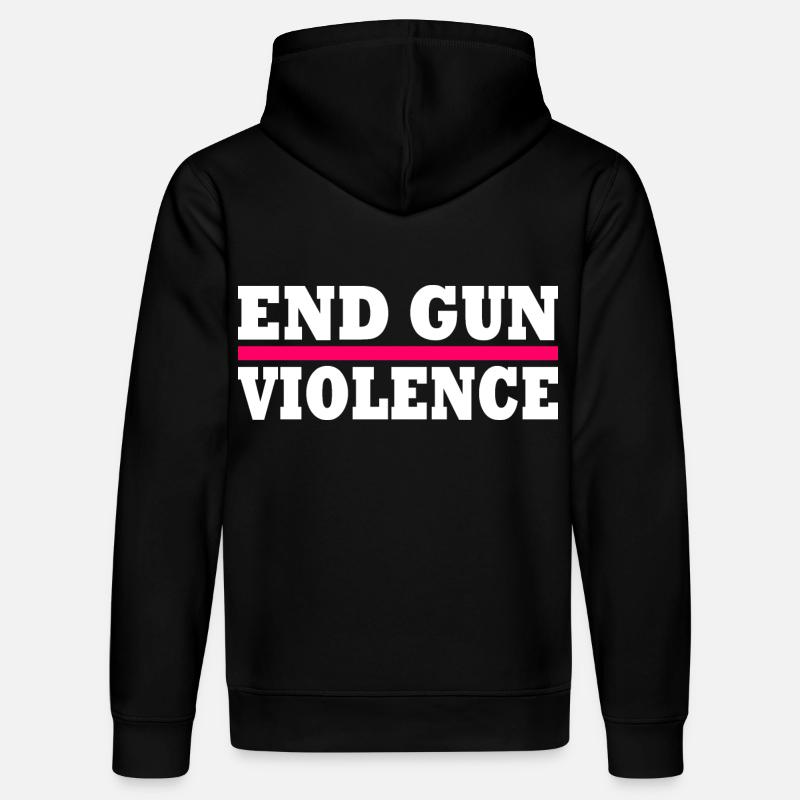 End gun violence - Sweat à capuche bio DRUMMER Stanley/Stella Unisexe - noir