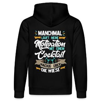 Motivation - Stanley/Stella Unisex Bio-Hoodie DRUMMER  - Schwarz - Hinten - Marisol (170cm)