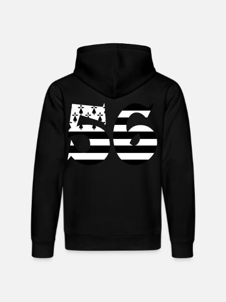 56 Britain flag - Stanley/Stella DRUMMER Unisex Organic Hoodie - black