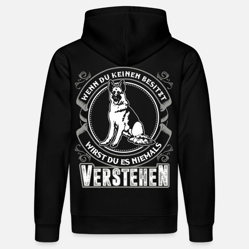 Deutscher Schäferhund - Stanley/Stella Unisex Bio-Hoodie DRUMMER  - Schwarz